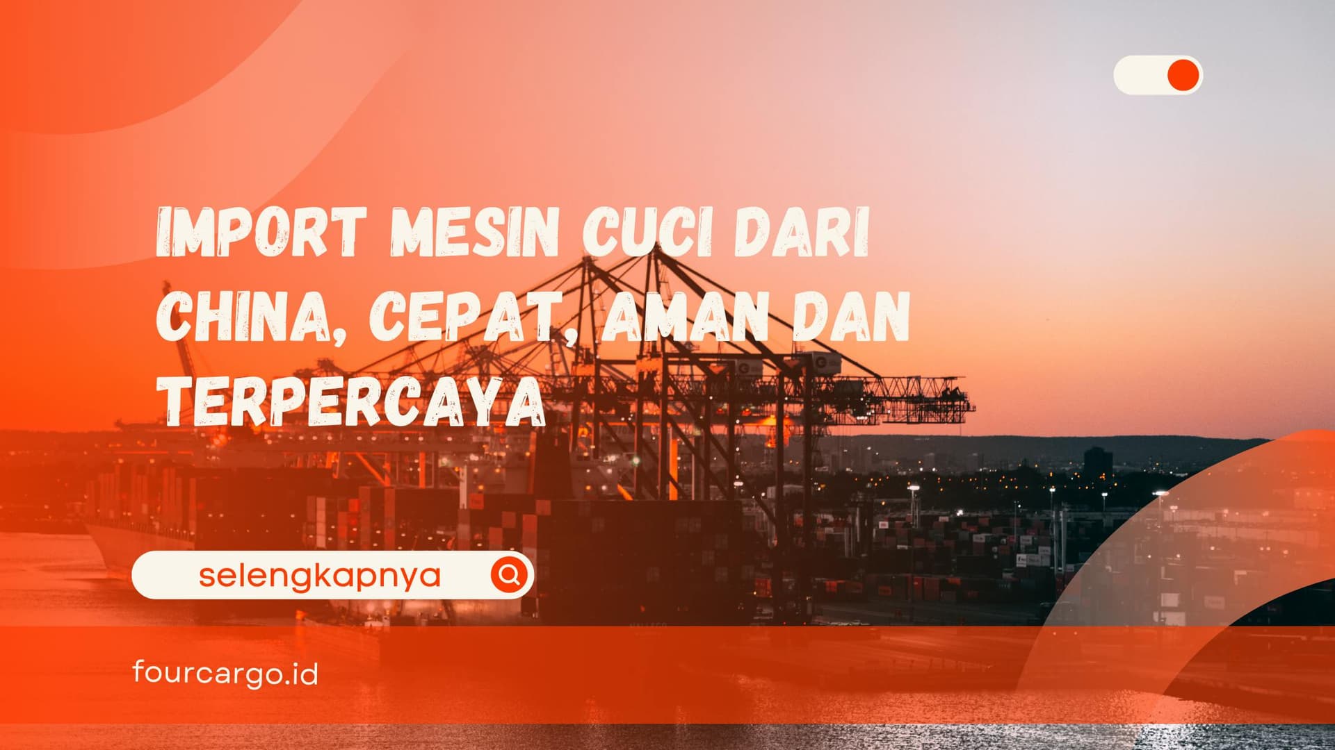 Import Mesin Cuci dari China, Cepat, Aman dan Terpercaya